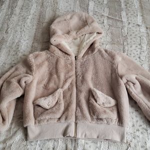 Faux Fur Zip Hoodie